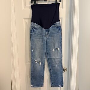 Pink Blush Maternity Jeans - Light Wash, Distressed